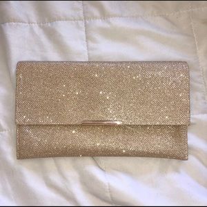 Gold Glitter Clutch
